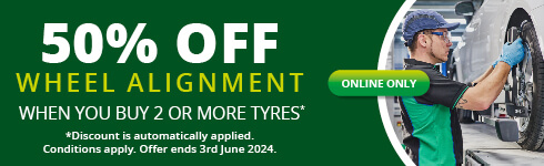 Half Price Alignment 2 or 3 tyres