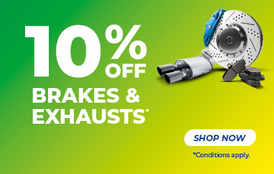 10% Off Brakes & Exhausts
