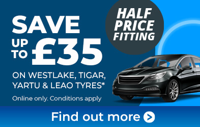 Half Price Fitting on selected Budget Tyres